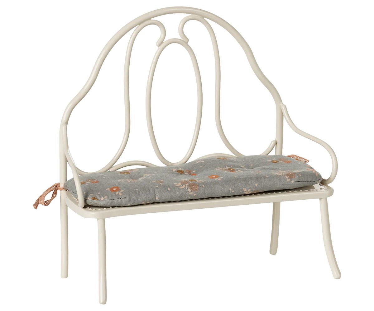 Vintage Bench, Miniature-Off White