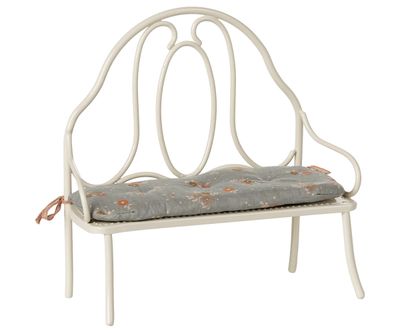 Vintage Bench, Miniature-Off White