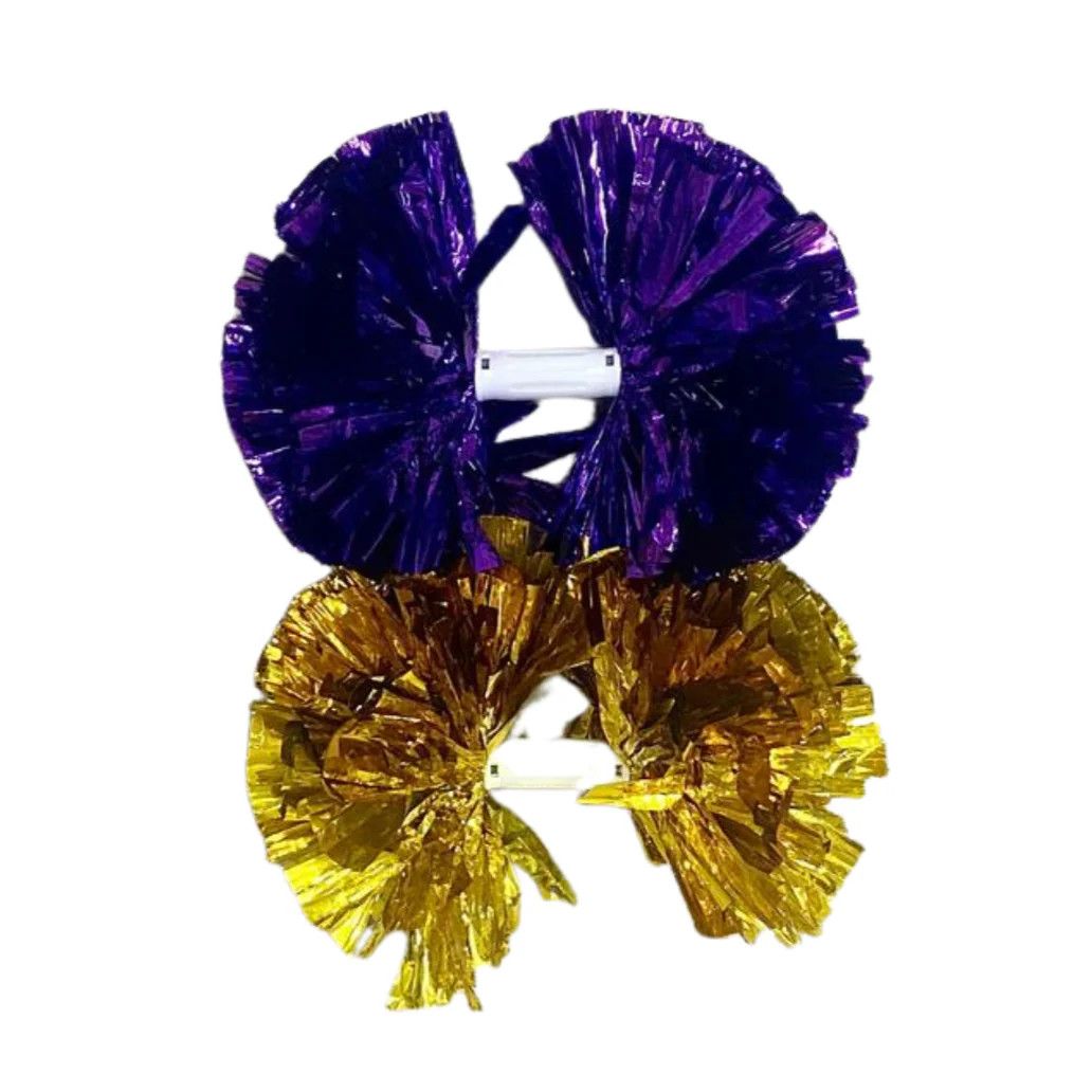 Gold Metallic Pom Pom Set