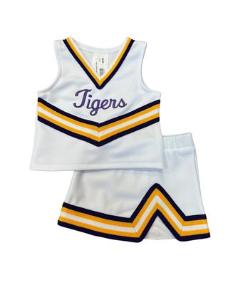 White Tigers Script Cheer 2 Piece Uniform
