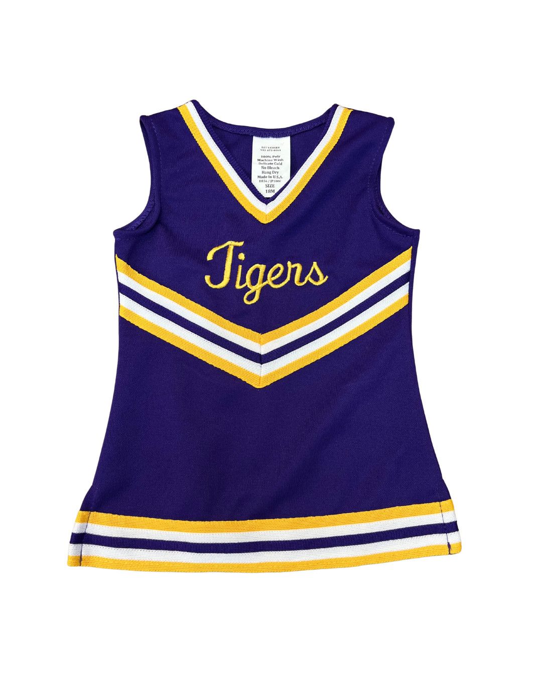 Purple Script Cheer Uniform Dress - Tigers