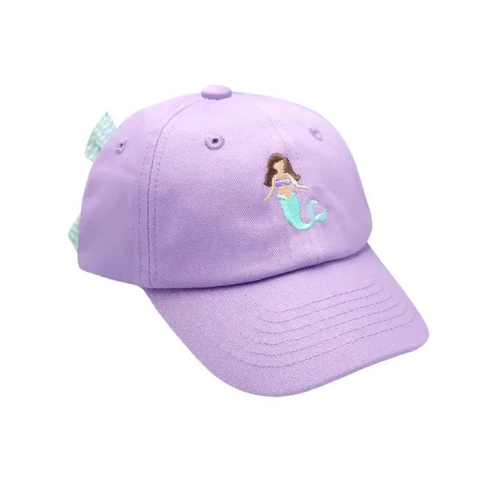Lavender Mermaid Bow Baseball Hat (Youth)