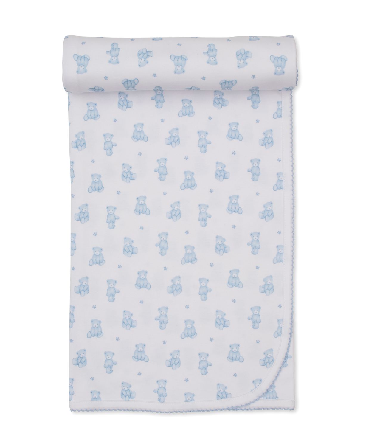 Blue Teddy Bear Time Blanket