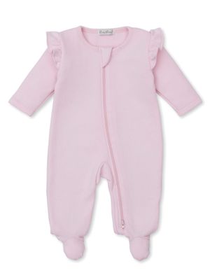 Pink Jacquard Zip Footie