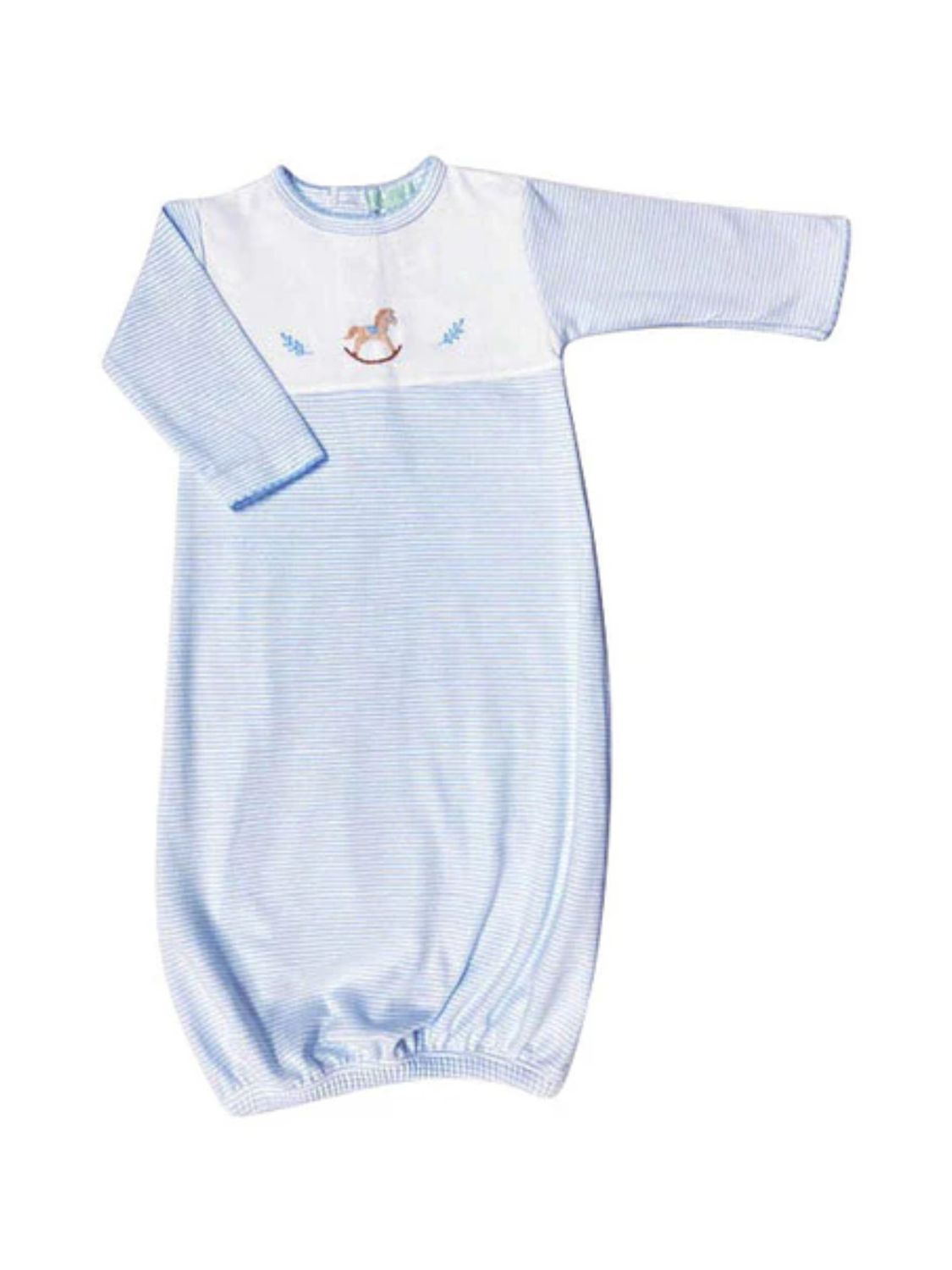 Rocking Horse Stripe Gown NB