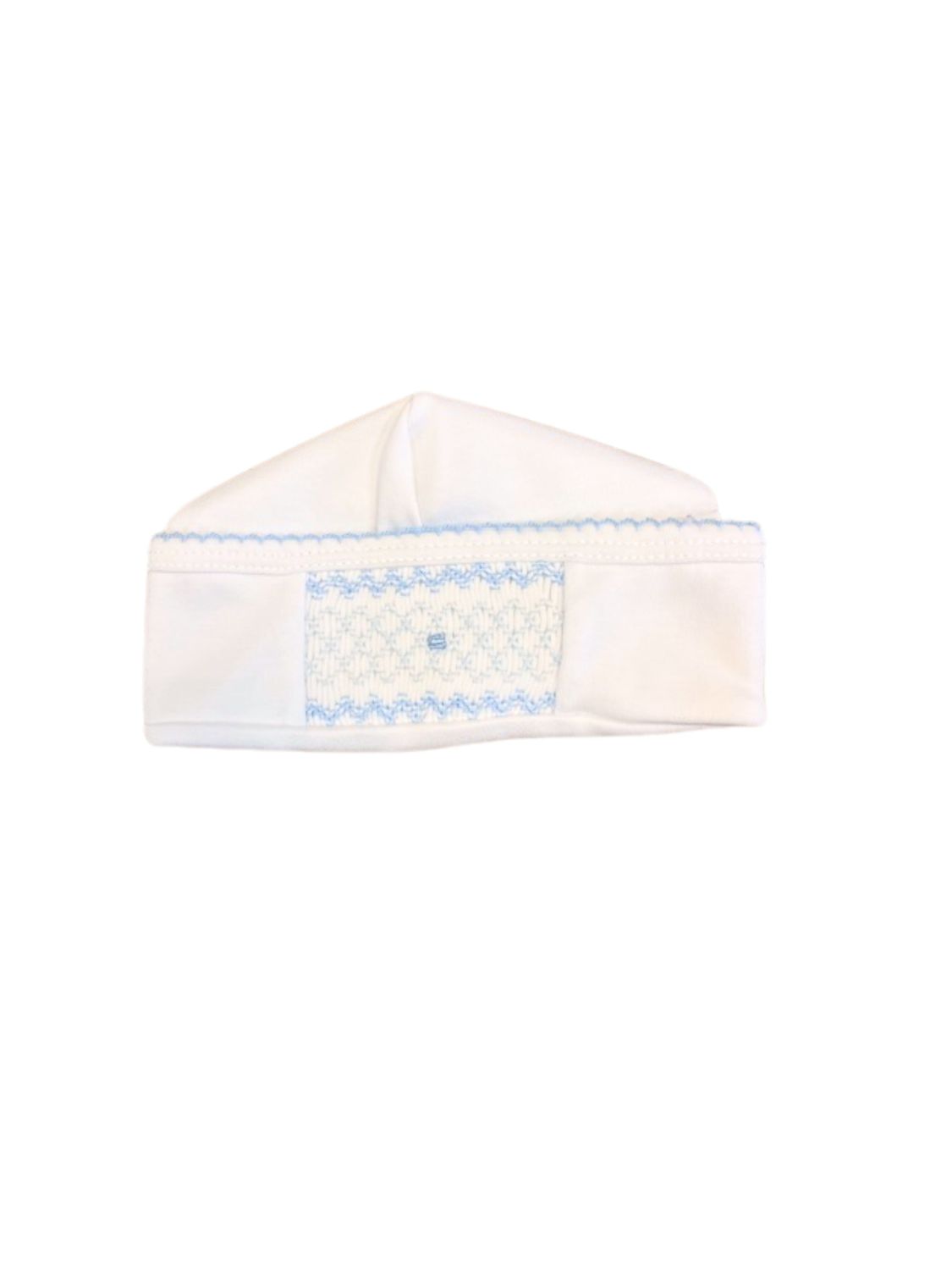 Blue Trimmed Hand Smocked Hat