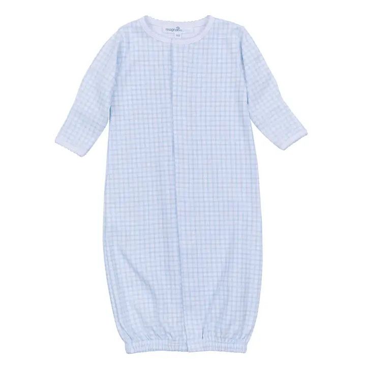 Peek-A-Boo Wishes Blue Gathered Gown