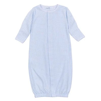 Peek-A-Boo Wishes Blue Gathered Gown