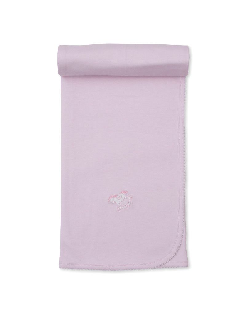 Riding Rockers Blanket, Pink