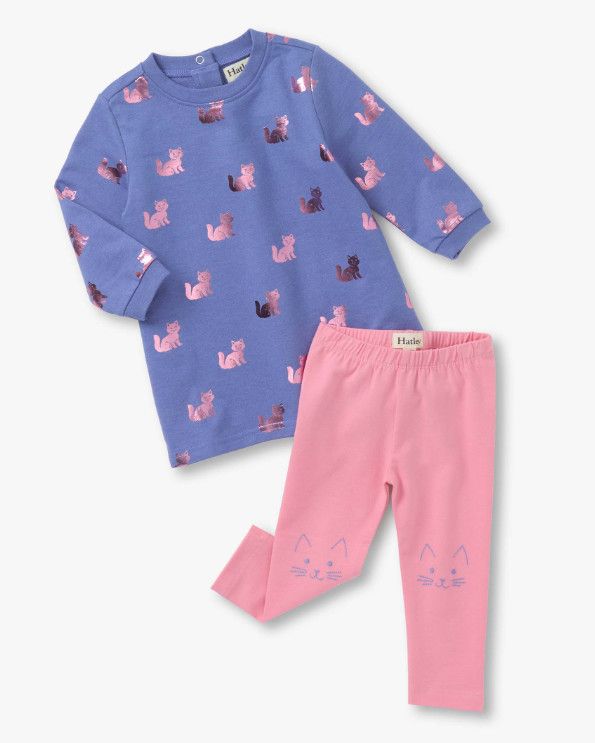  Little Kitties Dress &amp; Legging Set