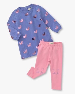  Little Kitties Dress &amp; Legging Set
