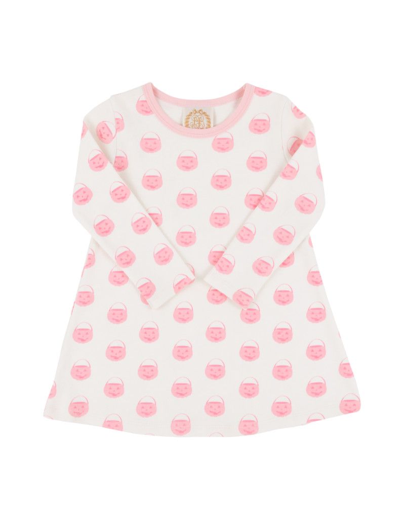 Polly Play LS Dress, Vintage Prep Pumpkin Pails 