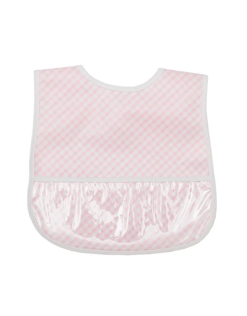 Laminated Bib, Color: Pink Check