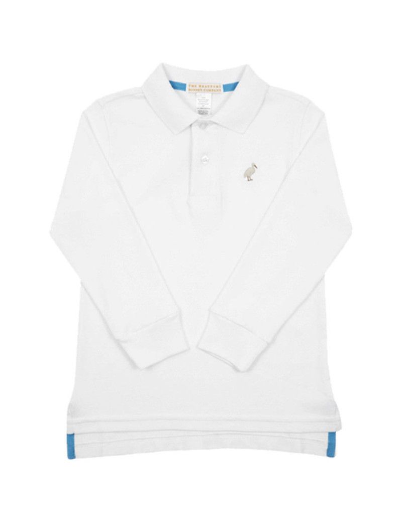 Prim and Proper LS Pima Polo Worth Ave White