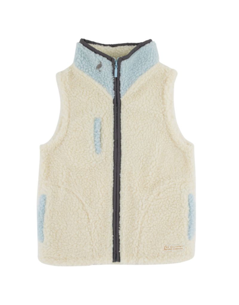Van Camp Sherpa Vest, Palmetto Pearl &amp; Buckhead Blue