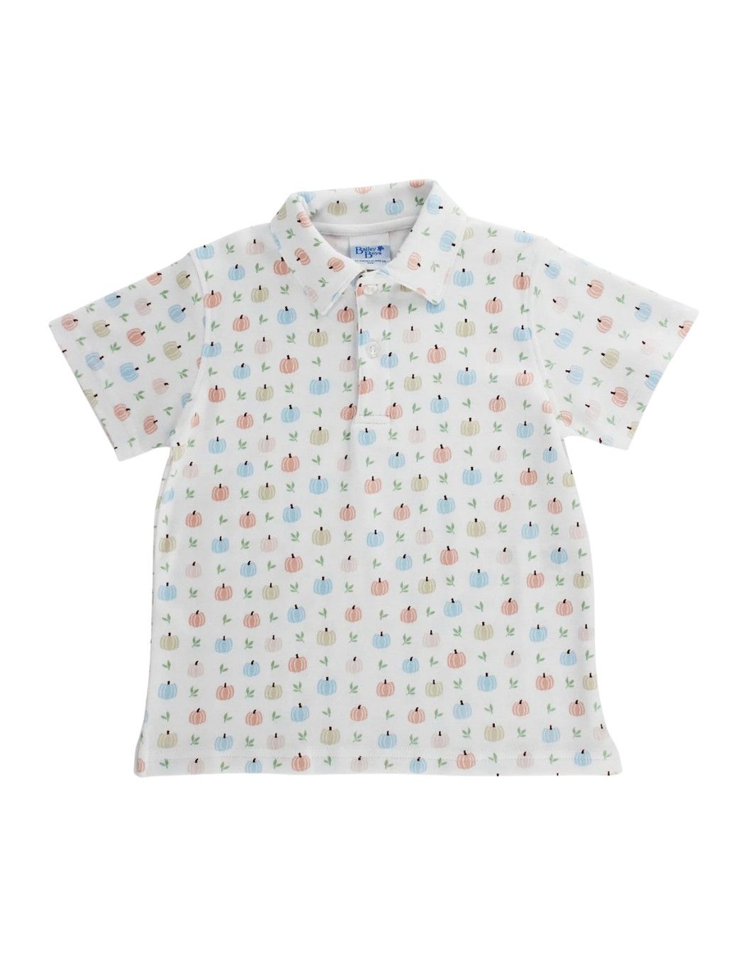 Pumpkin Print Polo Shirt