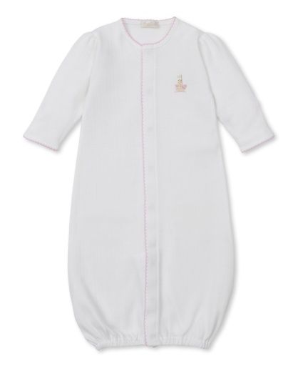 Premier Noah&#39;s Ark Pink Emb Conv Gown NB