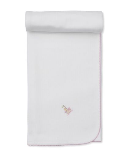 Premier Noah&#39;s Art Pink Emb Blanket