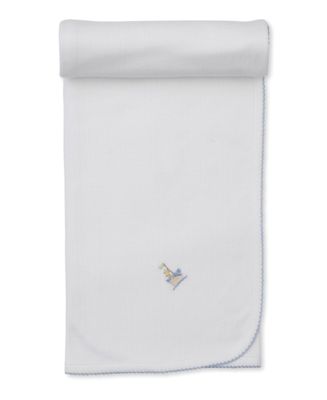 Premier Noah&#39;s Art Blue Emb Blanket