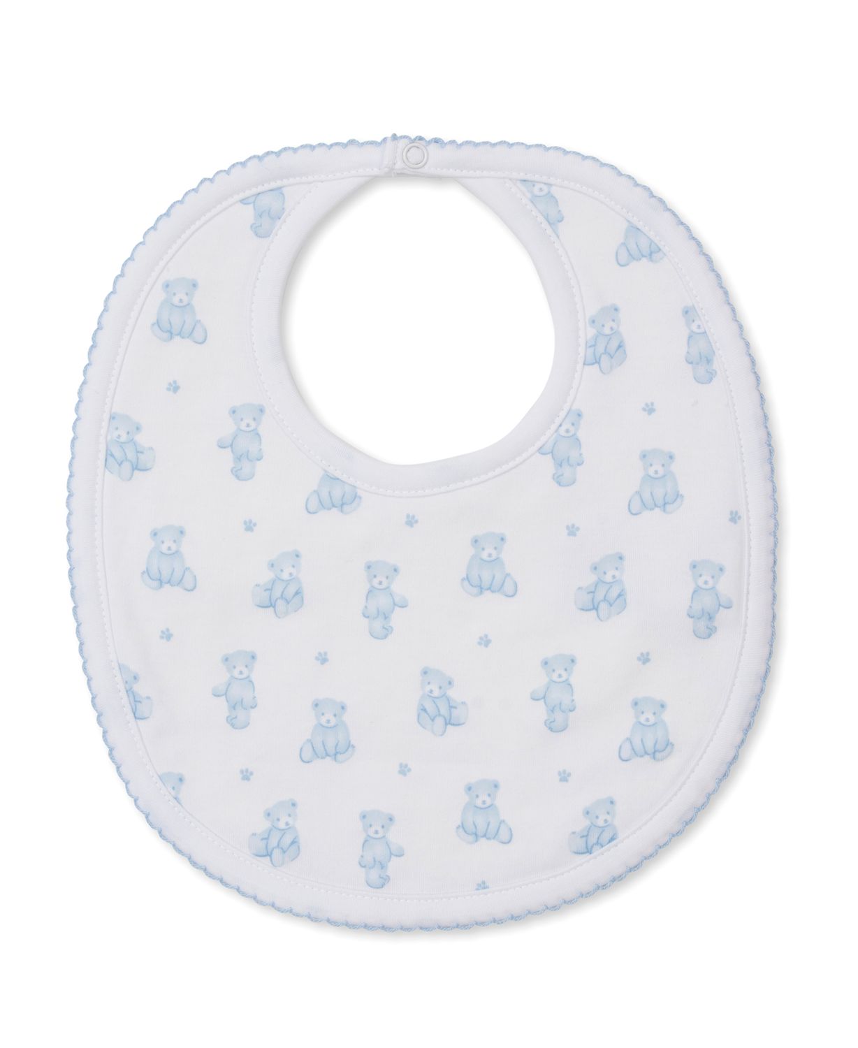 Blue Teddy Bear Time Bib