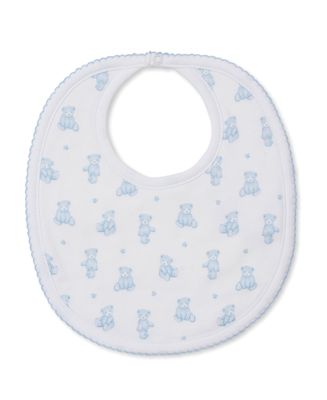 Blue Teddy Bear Time Bib