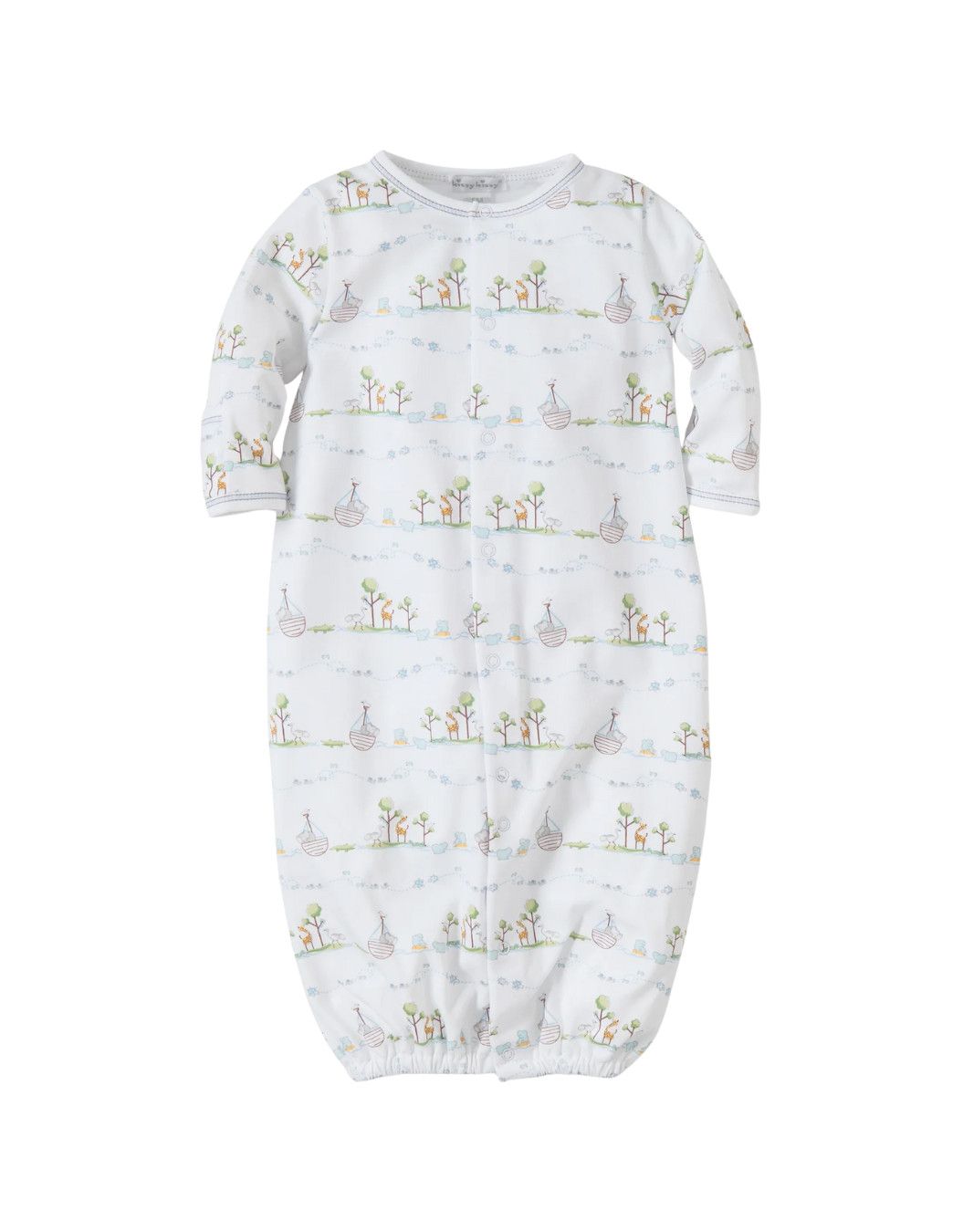 Noah&#39;s Print Conv Gown, Light Blue