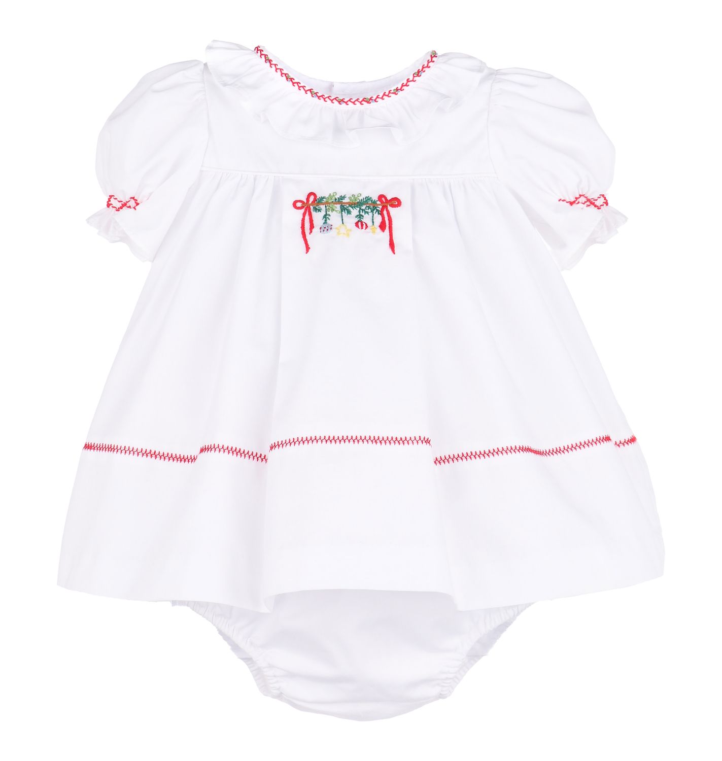 The Merrymaker Dress, Red Ornaments