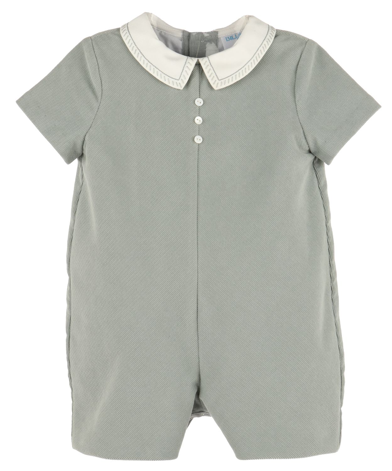 Cozy Cord Boy Romper, Green