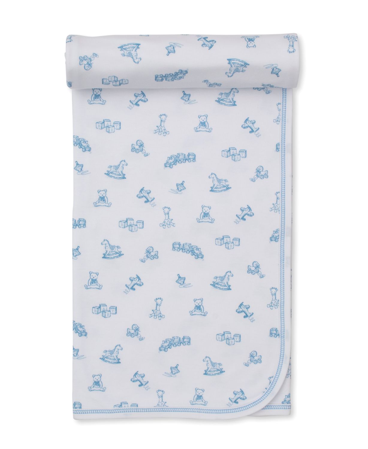 Vintage Toys Blanket, Blue