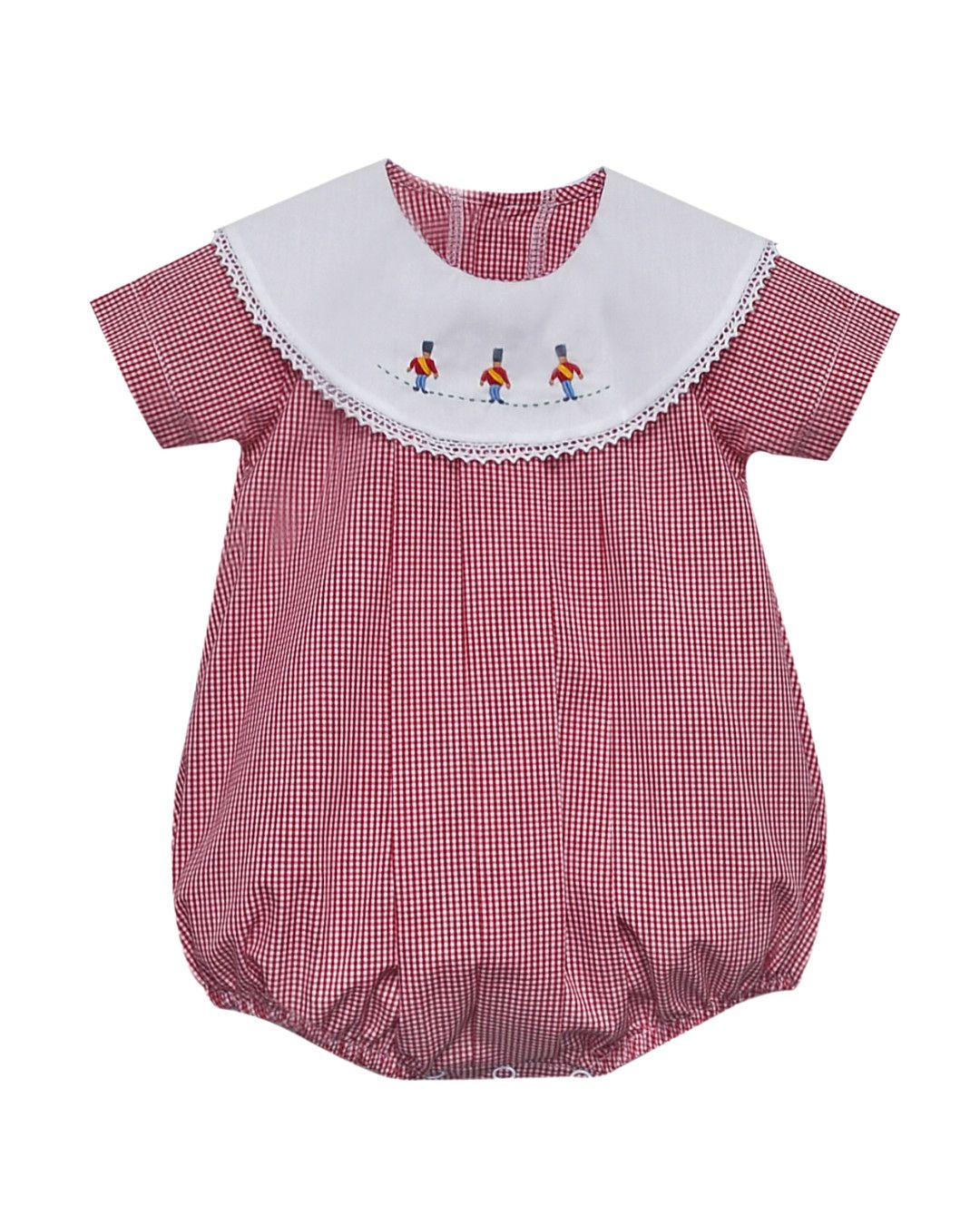 Red Gingham Soldier Bailey Bubble