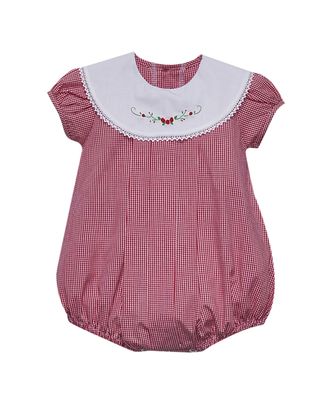 Red Gingham Flower Bailey Bubble