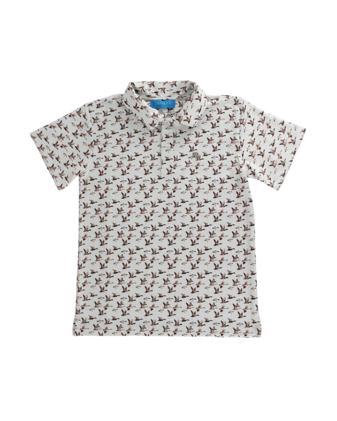 Henry SS Performance Polo, Duck on Tan