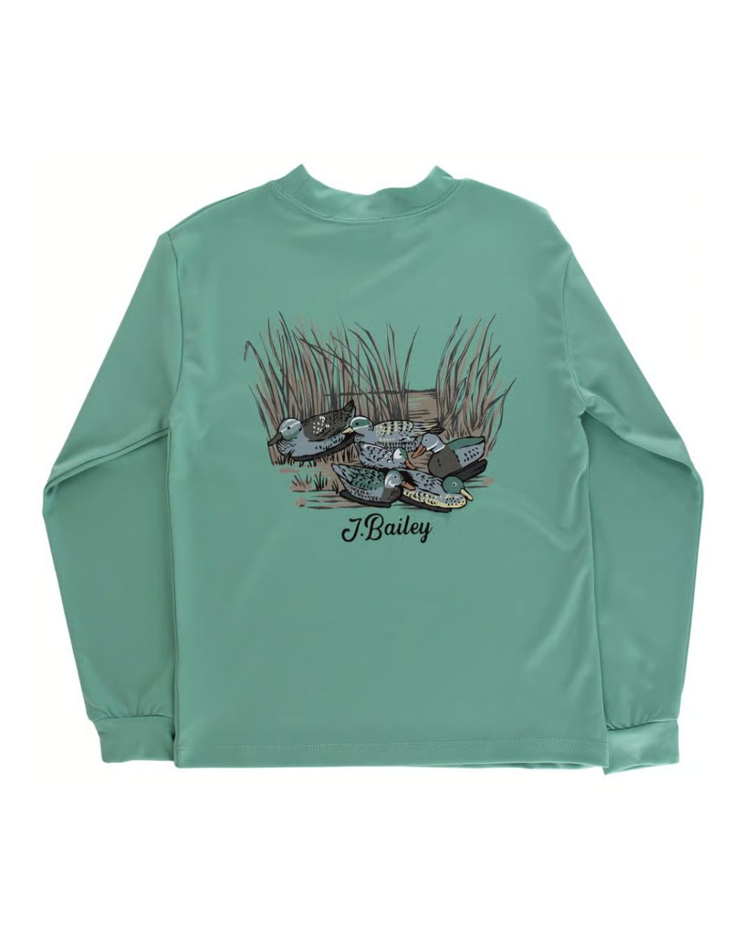 LS Performance Logo Tee, Decoy on Green