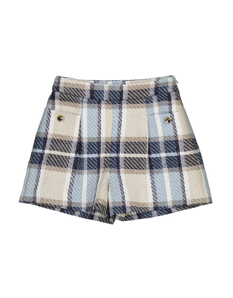 Plaid Shorts, Navy