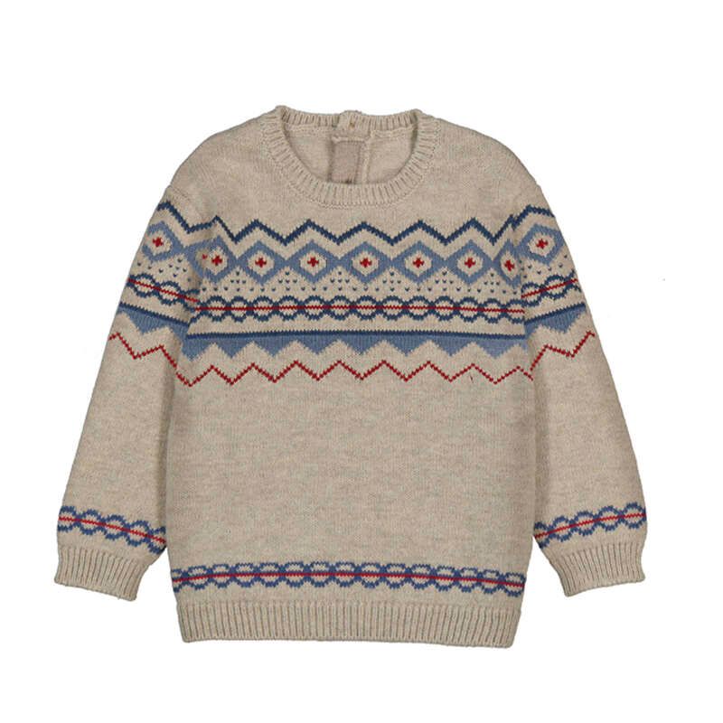 Jacquard Jumper, Chai