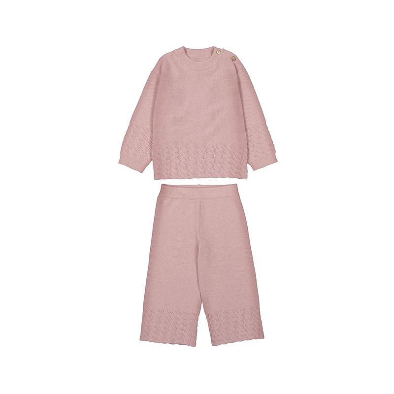 Blush Knit Pants Set