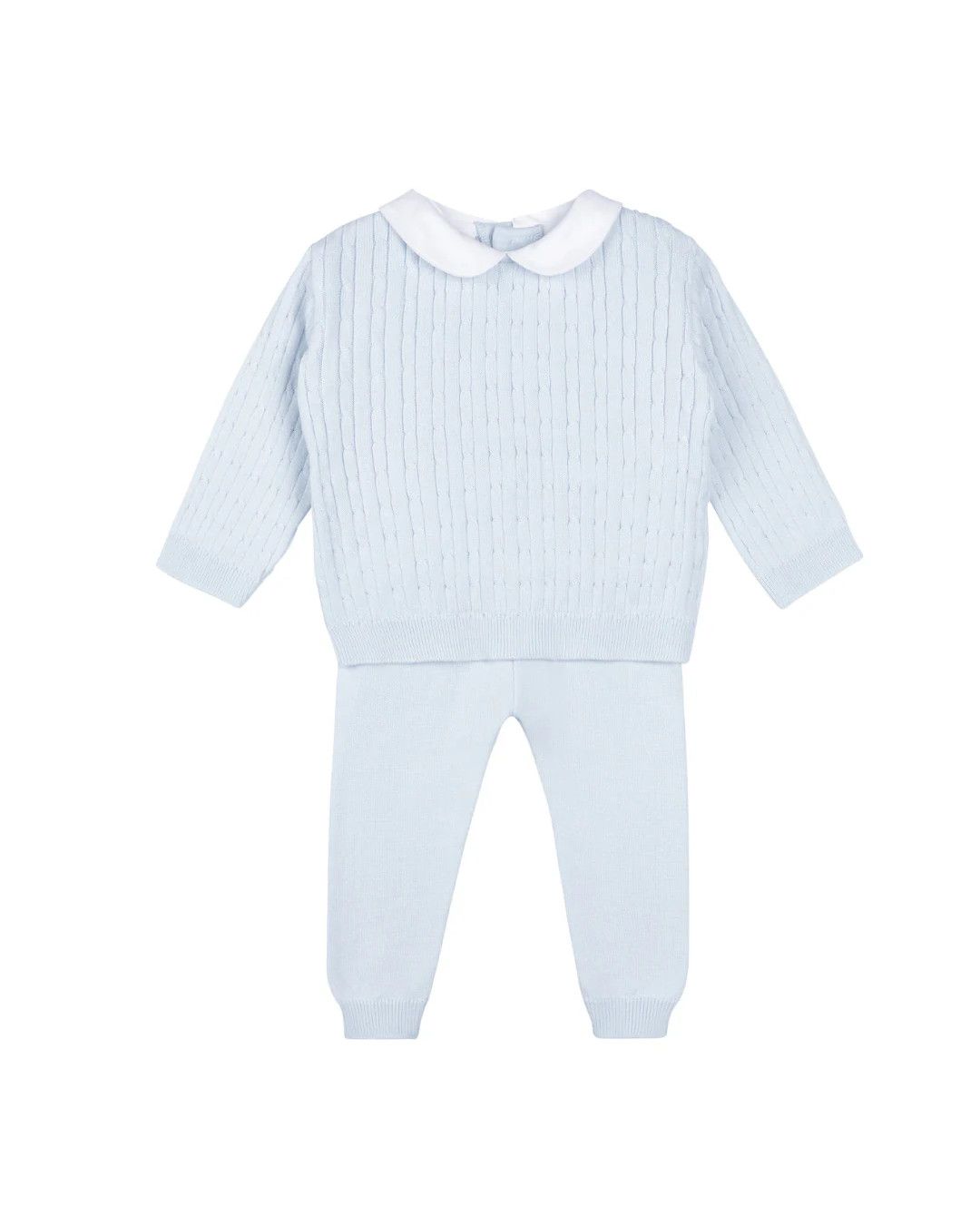 Boys Peter Pan Cable Knit Set, Blue