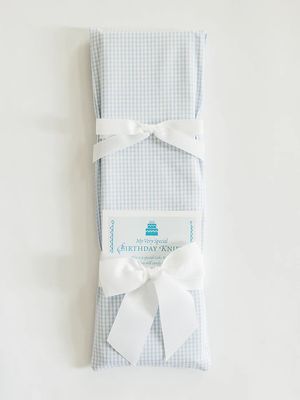 My Very Special Birthday Knife, Tiny Blue Gingham