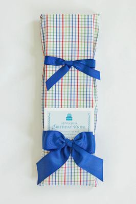 My Very Special Birthday Knife, Bright Plaid