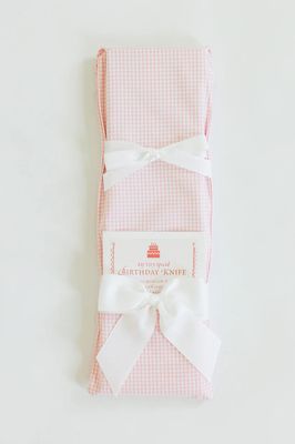 My Very Special Birthday Knife, Tiny Pink Gingham