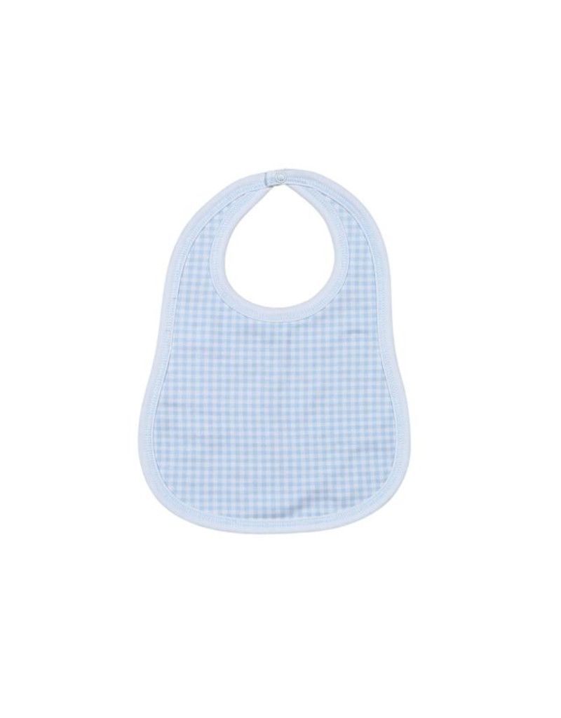 Blue Gingham Bib
