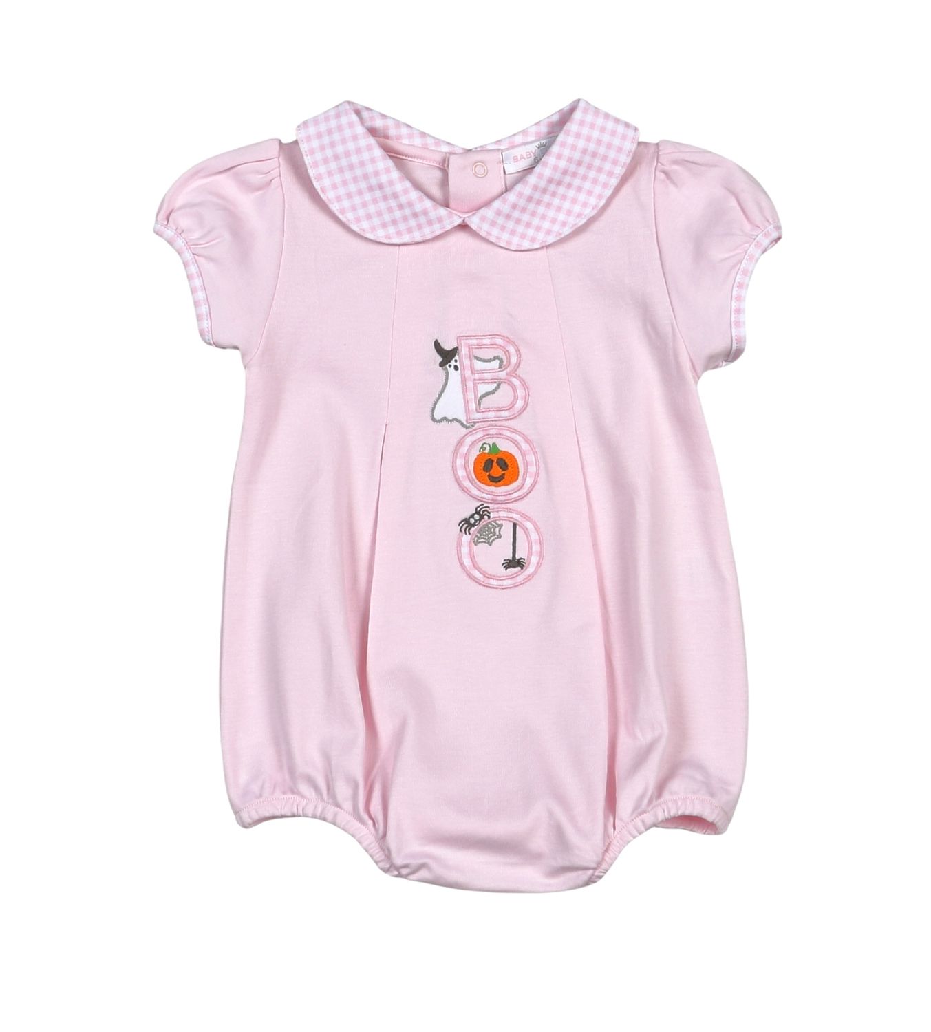 Spooky Pink Pima Applique Bubble