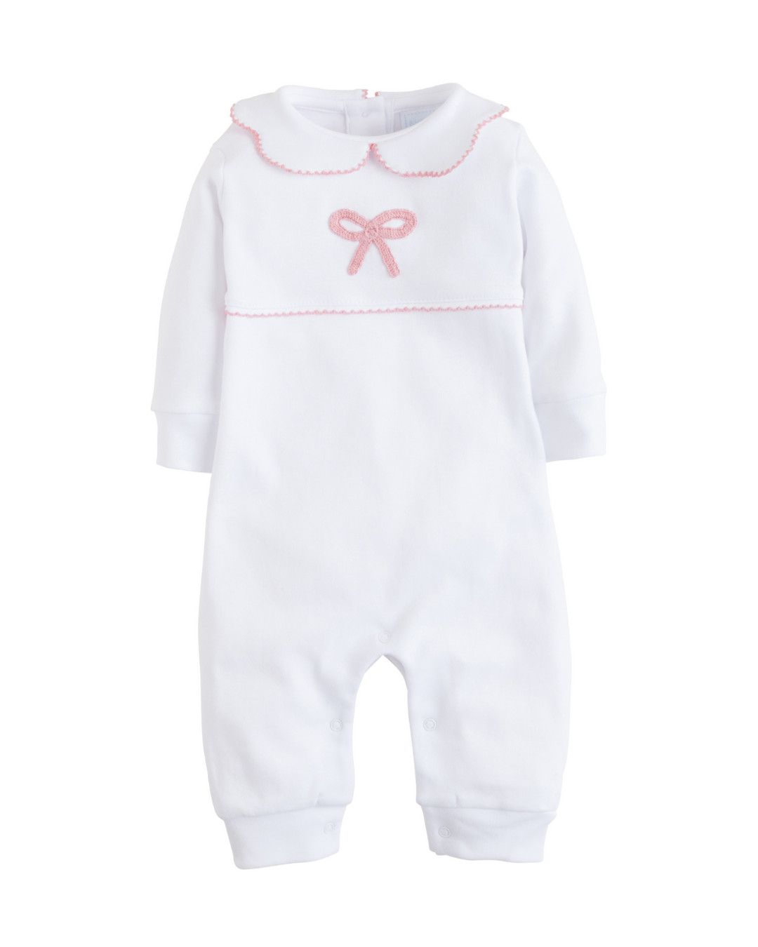 Pink Bow Crochet Playsuit