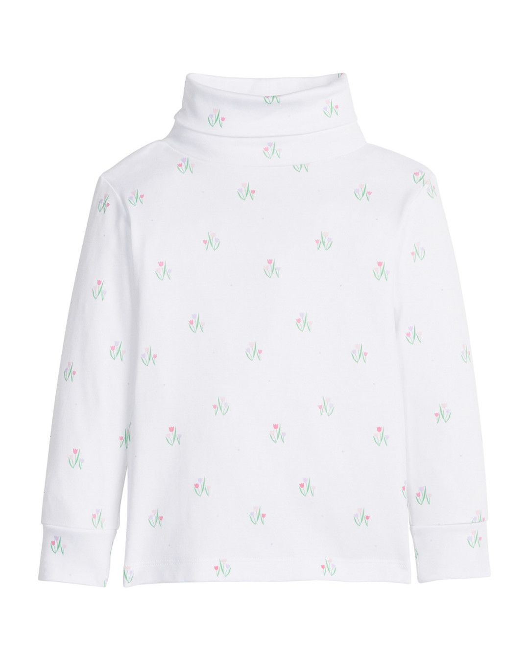 Printed Turtleneck, Tulips