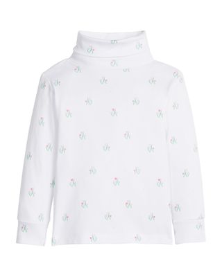 Printed Turtleneck, Tulips