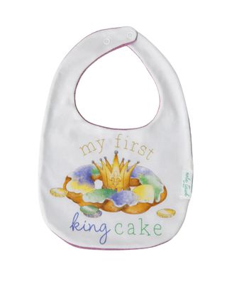 My First King Cake Cotton Bib