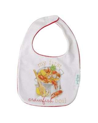 My First Crawfish Boil Cotton Bib