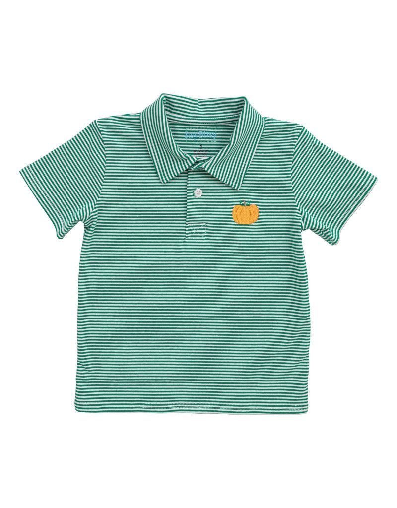 Green Stripe Pumpkin Polo
