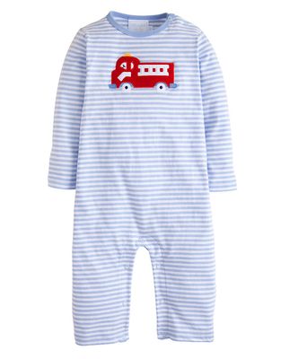 Applique Romper Fire Truck