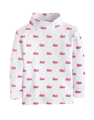 Fire Truck Printed Turtleneck